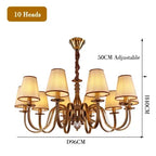 Iron Rustic LED Chandelier Suspension Light
