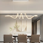 Minimalist LED Pendant Light - Modern Wave Design