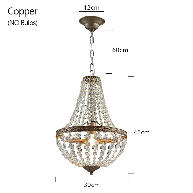 Antique Bronze Iron Chandelier Pendant Light