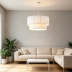 Minimalist Hemp Rope Pendant Light Drum Shade