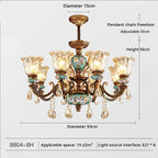 Luxury Zinc Alloy Chandelier with Resin Accents