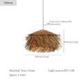 Wabi-sabi Grass Pendant Light Ceiling Fixture