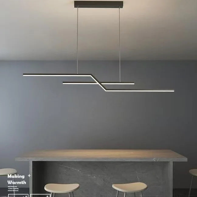 Nordic LED Pendant Light Z-Shaped Iron Dining