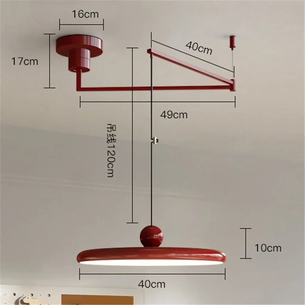 Nordic Folding Arm Pendant Light for Dining Room