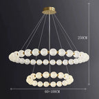 Modern Glass Globe Pendant Light for Dining Room