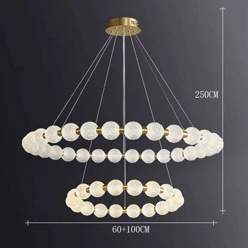 Modern Glass Globe Pendant Light for Dining Room