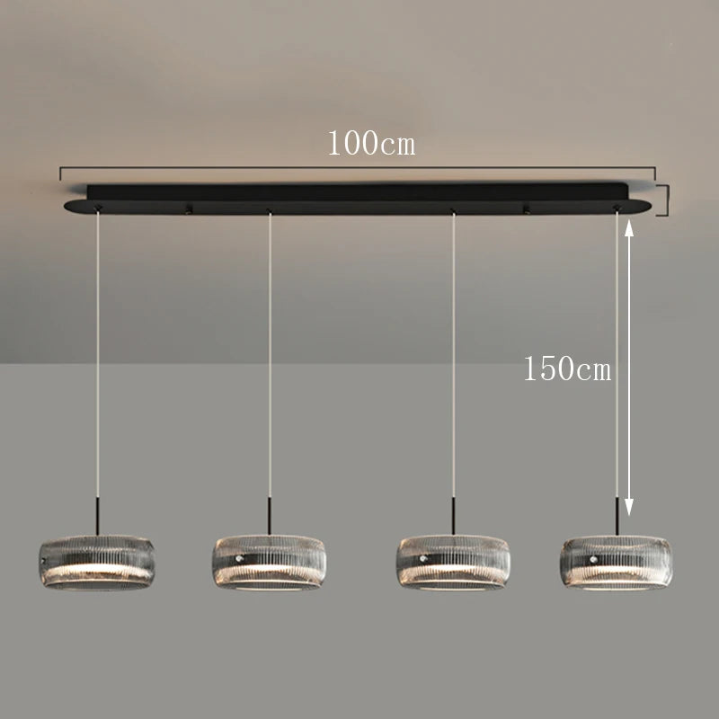 Minimalist Glass Pendant Light for Dining Room