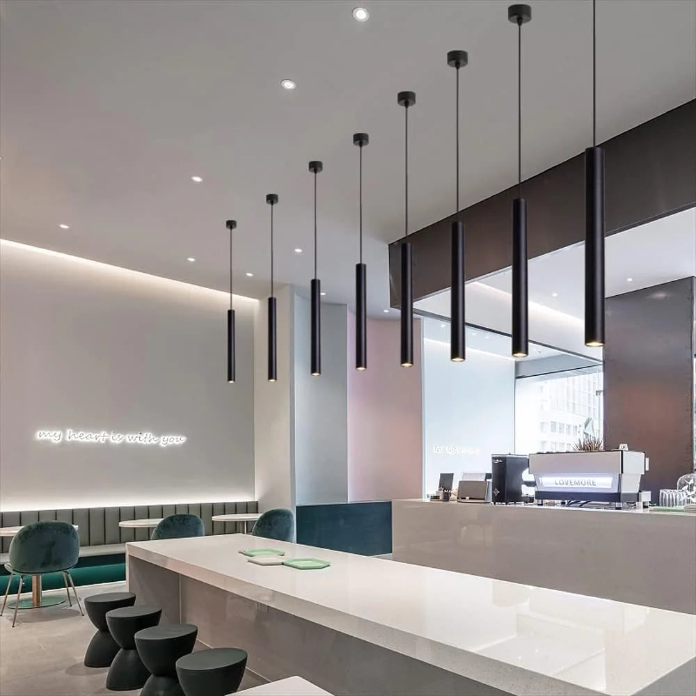 Minimalist Aluminum Pendant Light Adjustable