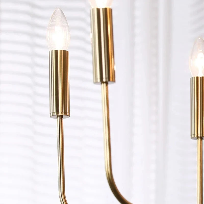 Modern Minimalist Iron Chandelier Hanging Lamp