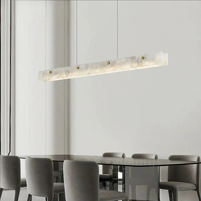 Minimalist Marble Pendant Light for Dining Room