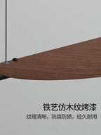 Lámpara Colgante Minimalista de Madera para Comedor