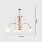 Nordic Minimalist Pendant Light for Living Room Restaurant Lamp Cafe Clothing Store Art Black Gold Red Chandelier