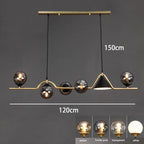 Nordic Iron Glass Pendant Light for Dining Room