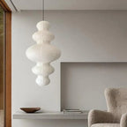 Nordic Rice Paper Pendant Light - Stacked Design