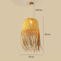 Retro Rattan Pendant Light for Kitchen & Dining
