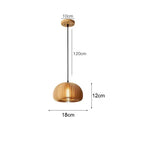 Bohemian Bamboo Rattan Pendant Light Woven