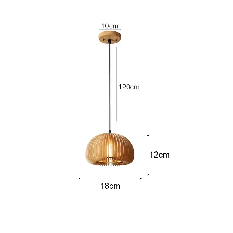 Bohemian Bamboo Rattan Pendant Light Woven