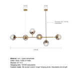 Minimalist Glass Pendant Light for Dining Room