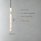 Minimalist Copper Marble Pendant Light for Bedroom