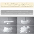 Lámpara colgante de papel nube de diseño nórdico