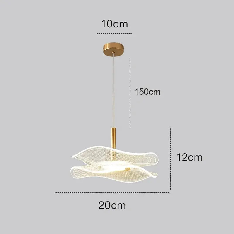 Nordic LED Acrylic Pendant Light for Bedroom