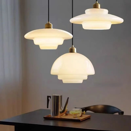 Nordic Glass Pendant Light - Minimalist Hanging Lamp