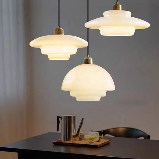 Nordic Glass Pendant Light - Minimalist Hanging Lamp