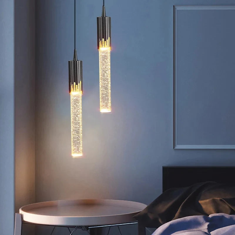 Nordic Crystal Glass Pendant Light for Dining Room