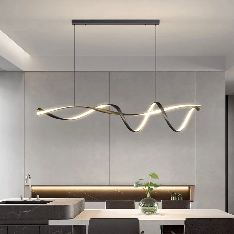 Minimalist LED Pendant Light for Dining Room
