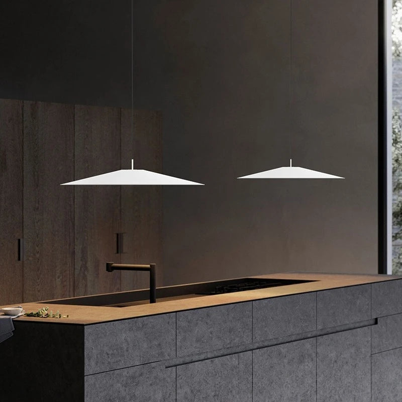 Minimalist Iron Pendant Light - Nordic Flying Saucer Design