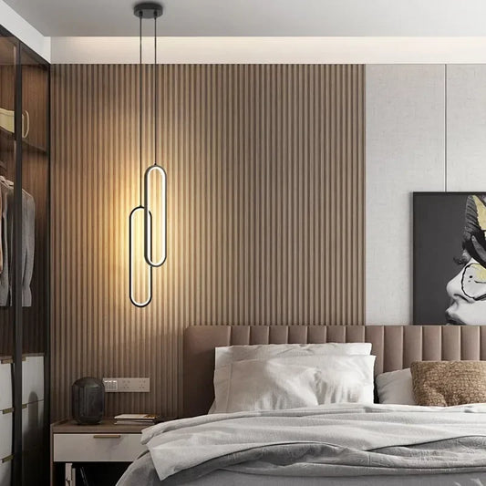 Minimalist Gold Pendant Light for Bedroom & Dining