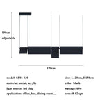 Nordic Iron Pendant Light with Acrylic Diffuser