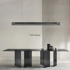 Minimalist Linear Pendant Light with Metal Finish