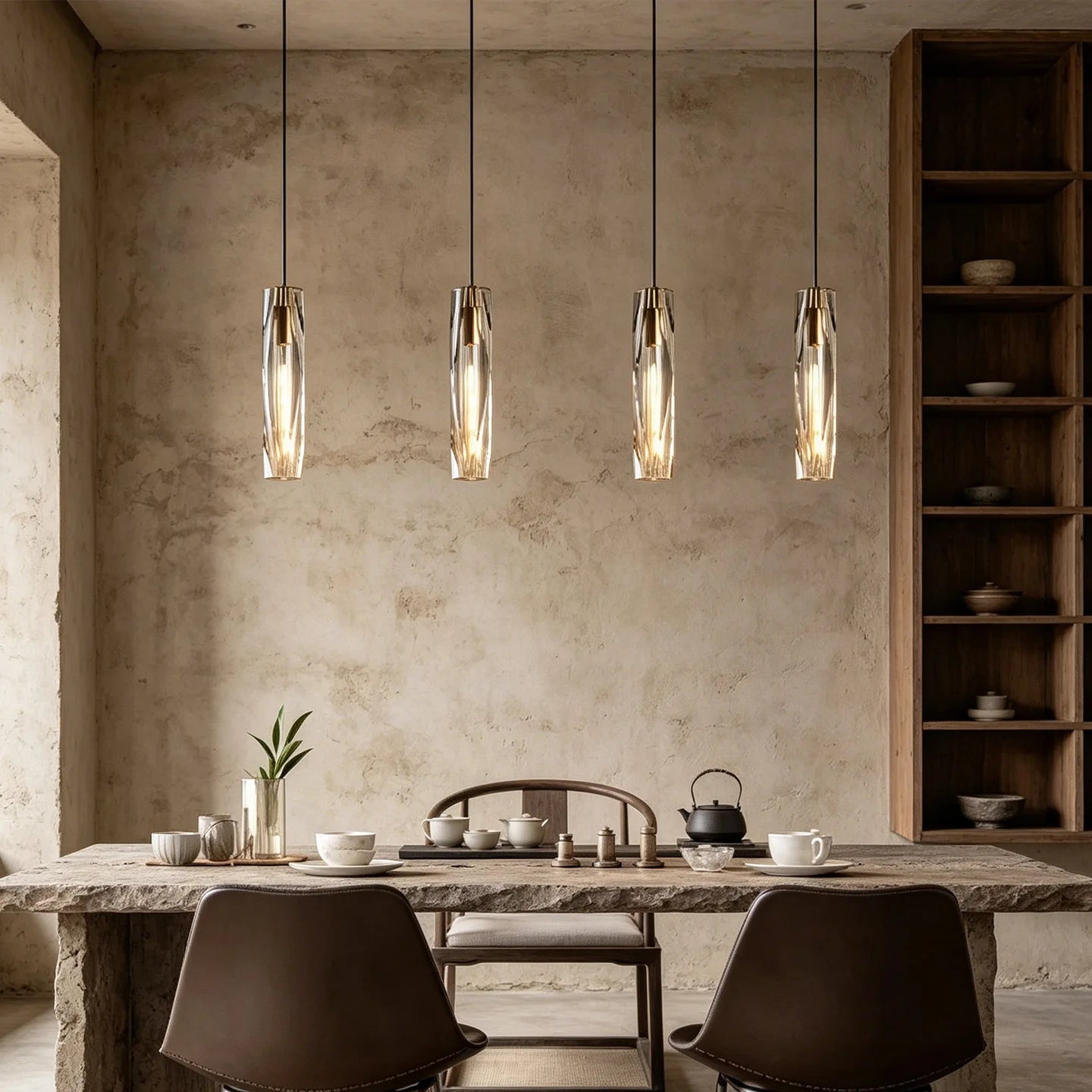 Luxury Crystal Glass Pendant Light for Dining Room