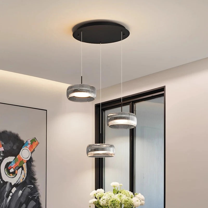 Minimalist Glass Pendant Light for Dining Room
