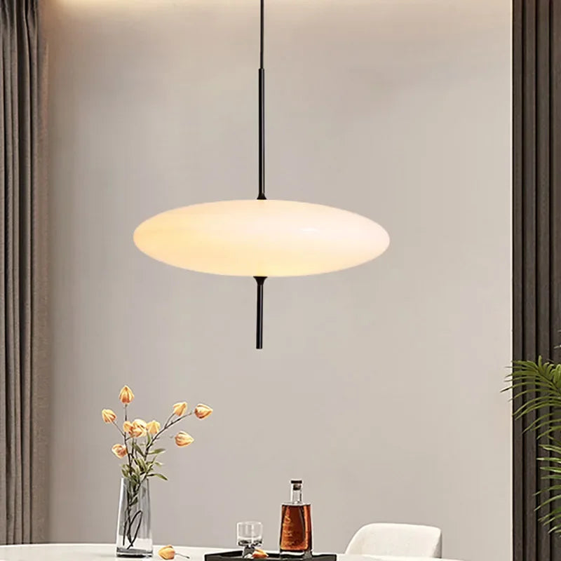 Minimalist Glass Pendant Light for Dining Room