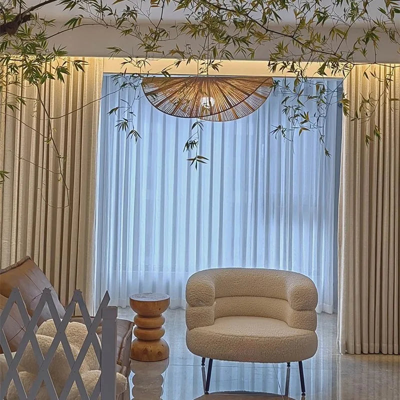 Bohemian Rattan Pendant Light for Dining Room