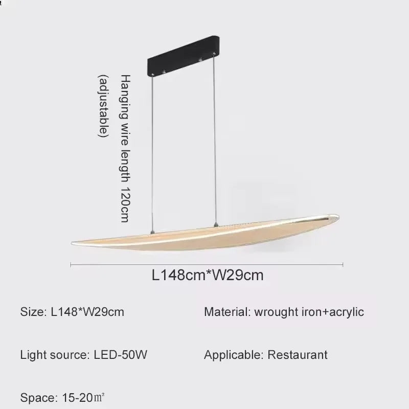Nordic LED Acrylic Pendant Light for Dining Room