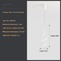 Nordic LED Spiral Pendant Light for Bedroom