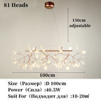 Modern Stainless Steel Ring Pendant Chandelier