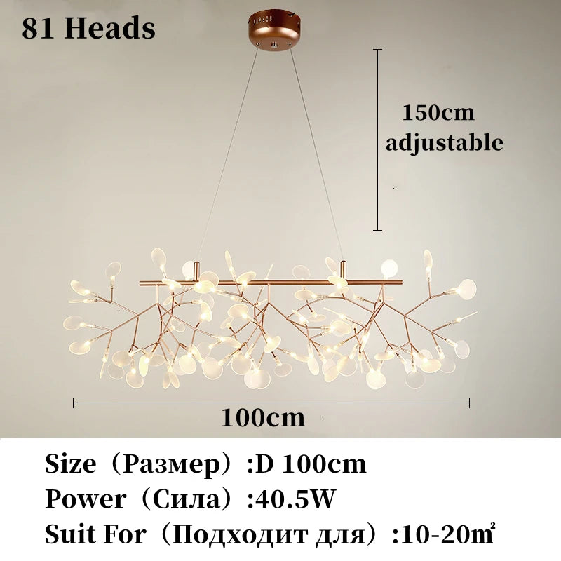 Modern Stainless Steel Ring Pendant Chandelier