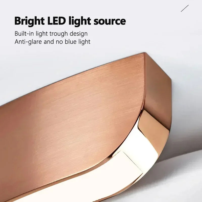 Nordic Copper Ring Pendant Light for Dining Room