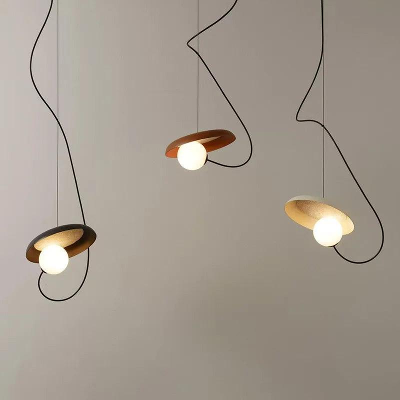 Nordic Wood Pendant Light for Bedroom Dining Room