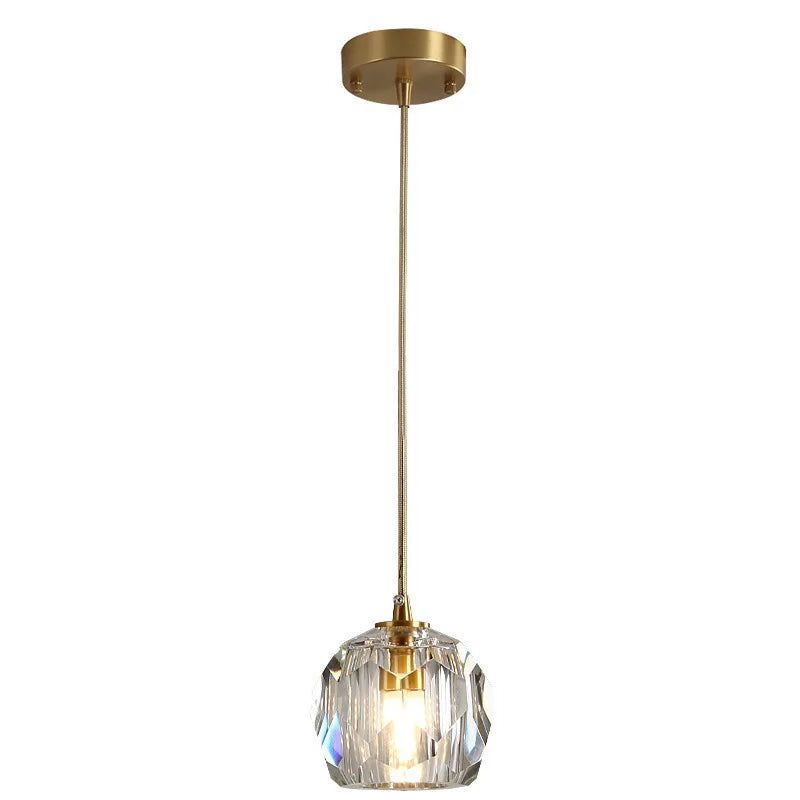 Crystal Glass Pendant Light for Dining Room