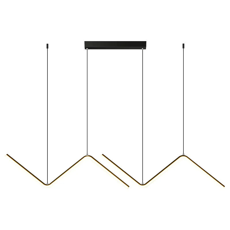 Minimalist Aluminum Pendant Light - Nordic Wave Design