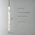 Minimalist Copper Marble Pendant Light for Bedroom