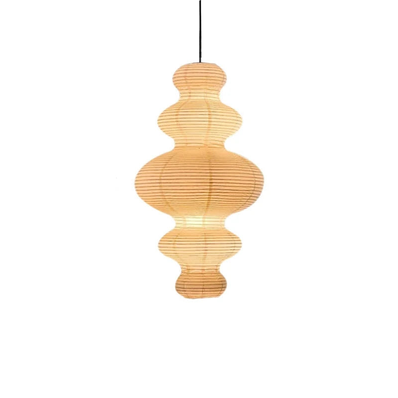 Nordic Rice Paper Pendant Light - Stacked Design