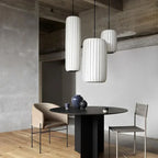 Lámpara colgante de tela minimalista para comedor