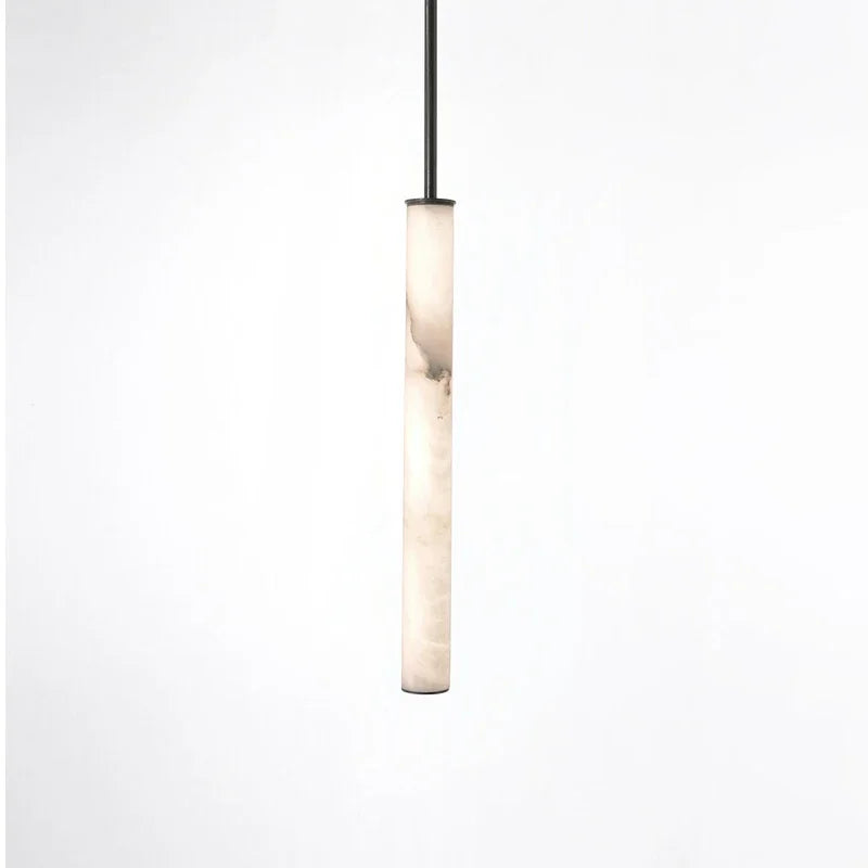 Minimalist Copper Marble Pendant Light for Bedroom
