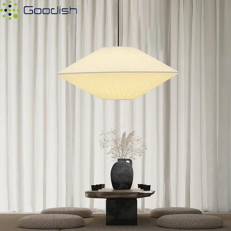Nordic Fabric Pendant Light - Minimalist Hanging Lamp